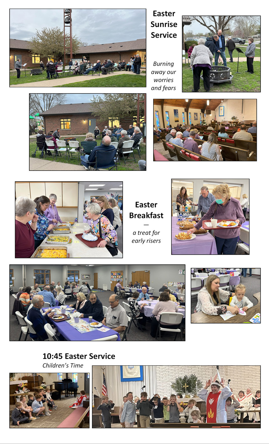 Easter Sunrise service is followed by breakfast.