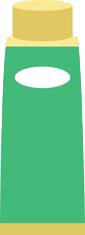 bottle of shampoo